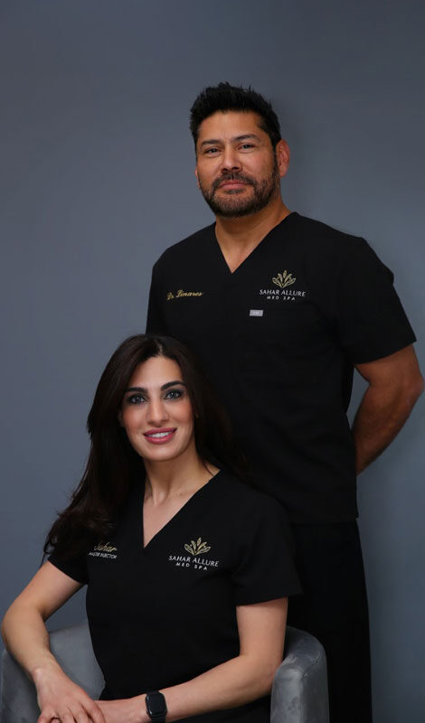 Image of Sahar and Dr Linares.